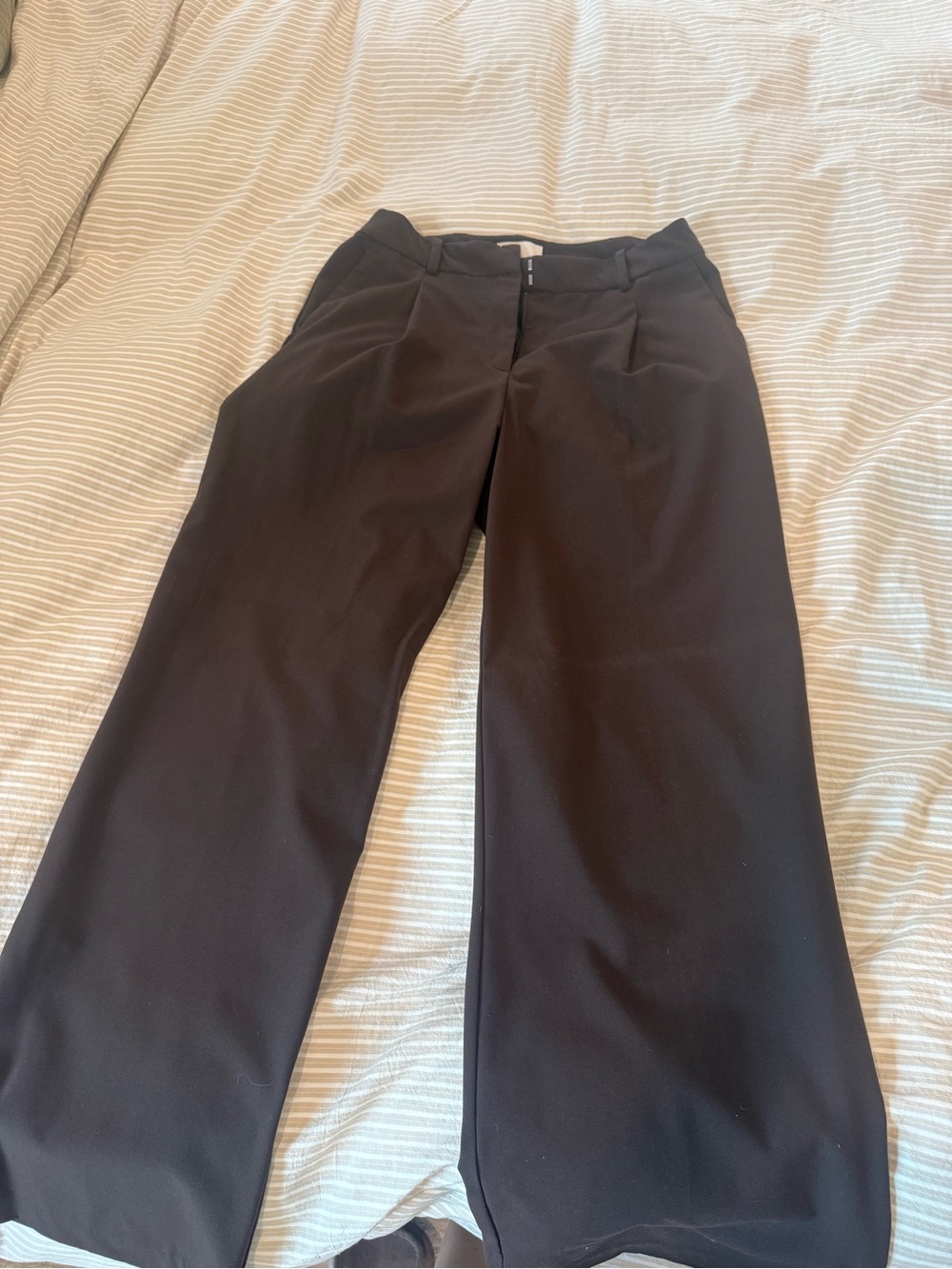 Women’s Brown Straight-Leg Dress Pants